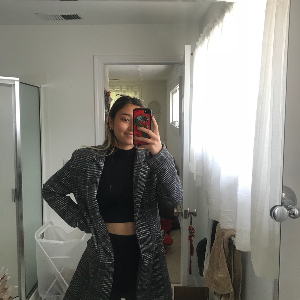 Thrifted wool blazer